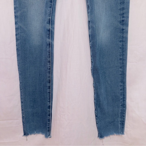 American Eagle Medium Wash Denim Super Hi Rise Jegging Jean size 00 - Picture 4 of 7